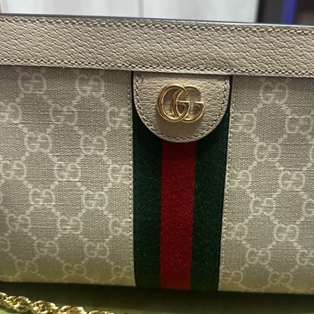 Gucci 奶茶色 鏈條包