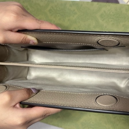 Gucci 奶茶色 鏈條包-8