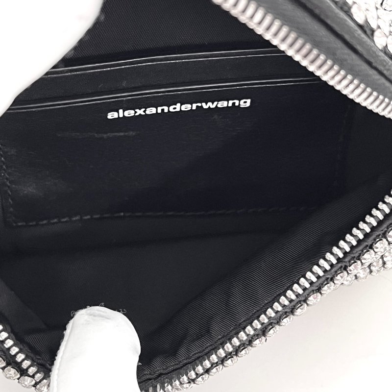 Alexander Wang 鑽石腰包 22*10*6 98新配件塵袋-6