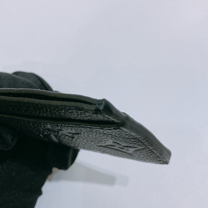 TW4853 Louis Vuitton 路易威登全黑色皮拉鍊卡包 Card holder Monogram Empreinte Black-6