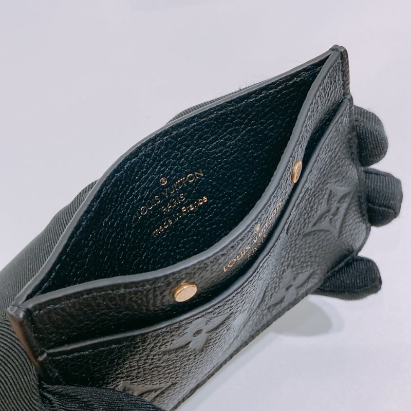 TW4853 Louis Vuitton 路易威登全黑色皮拉鍊卡包 Card holder Monogram Empreinte Black-8