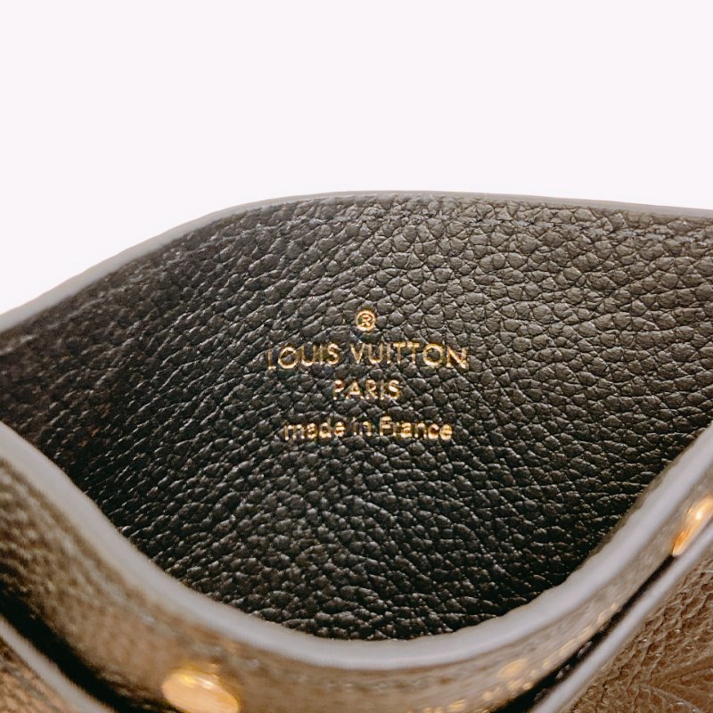 TW4853 Louis Vuitton 路易威登全黑色皮拉鍊卡包 Card holder Monogram Empreinte Black-10