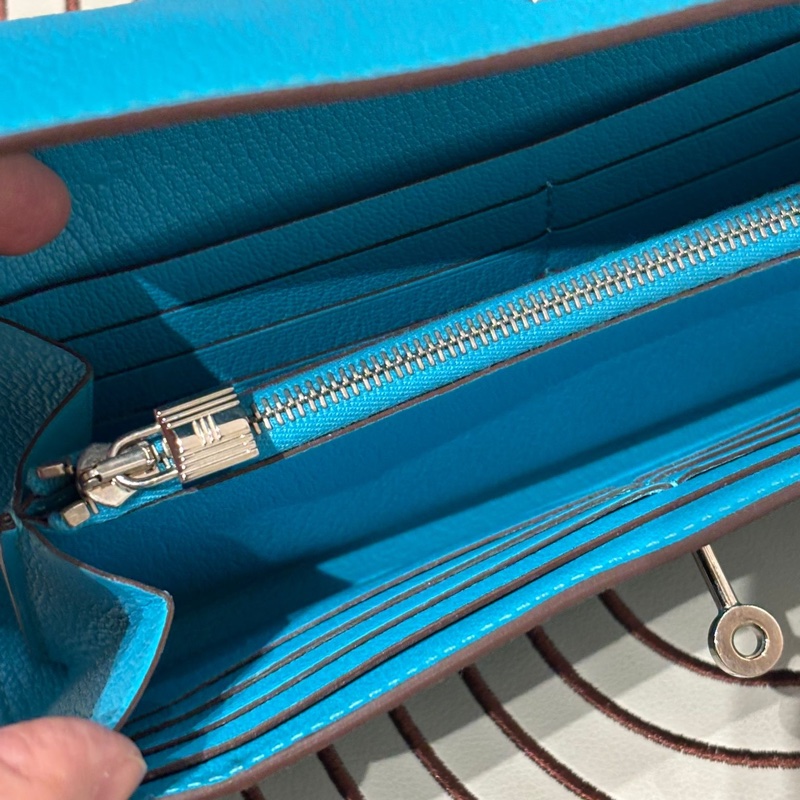 Hermes Kelly Wallet STAMP T-8