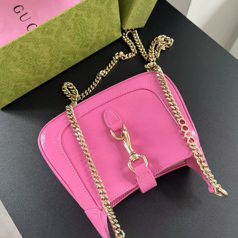 Gucci Jackie Notte鏈條包 19.5*18*13.5cm 99新配件塵袋盒子-3