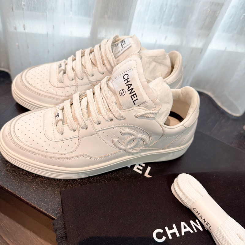 二手精品自賣❤️Chanel香奈兒空軍ㄧ號熱賣款休閒小白鞋👟35號-0