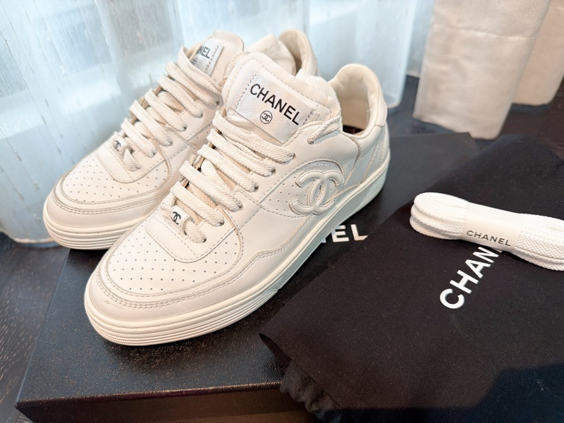 二手精品自賣❤️Chanel香奈兒空軍ㄧ號熱賣款休閒小白鞋👟35號-4