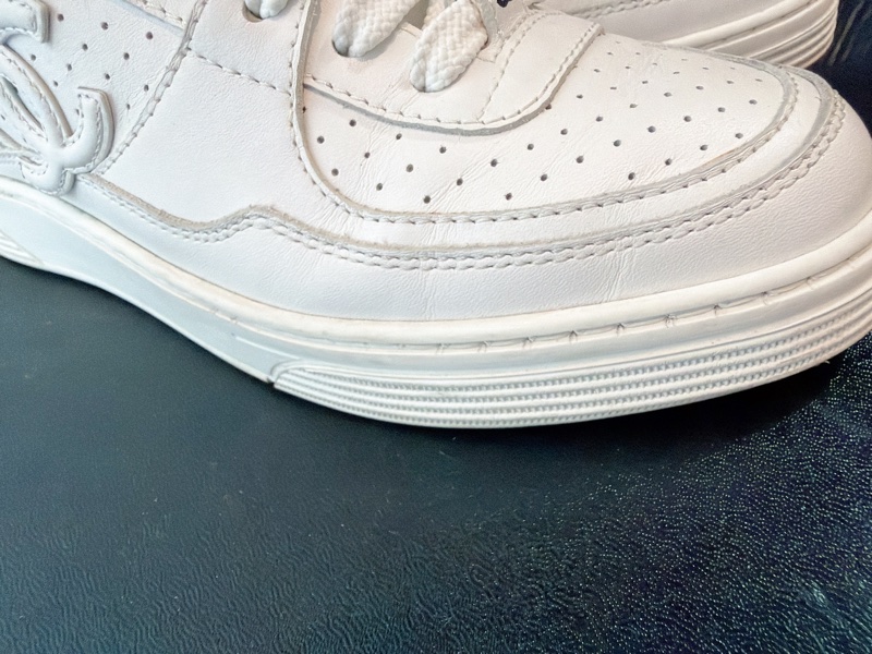 二手精品自賣❤️Chanel香奈兒空軍ㄧ號熱賣款休閒小白鞋👟35號-8