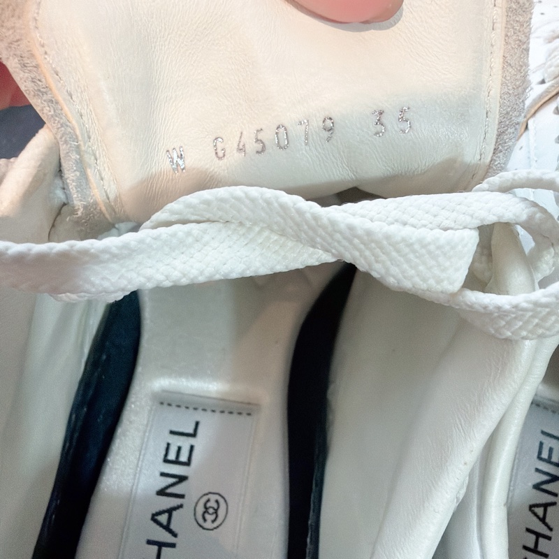 二手精品自賣❤️Chanel香奈兒空軍ㄧ號熱賣款休閒小白鞋👟35號-14