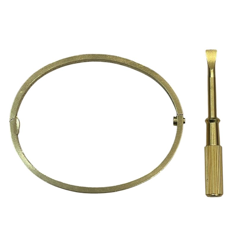 CARTIER 卡地亞 LOVE 手鐲 K18YG  SIZE:16-2
