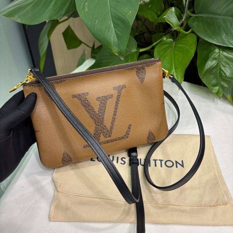 路易威登/Louis Vuitton 老花Double Zip雙麵斜背包-0