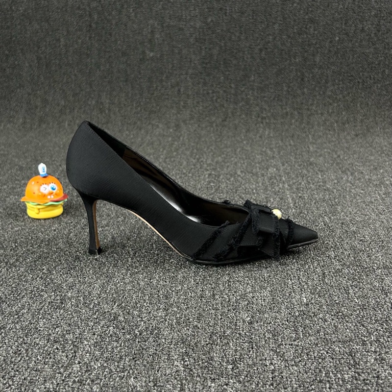 Dior迪奥黑色蝴蝶结高跟鞋 尺码:38.5 🧡-3