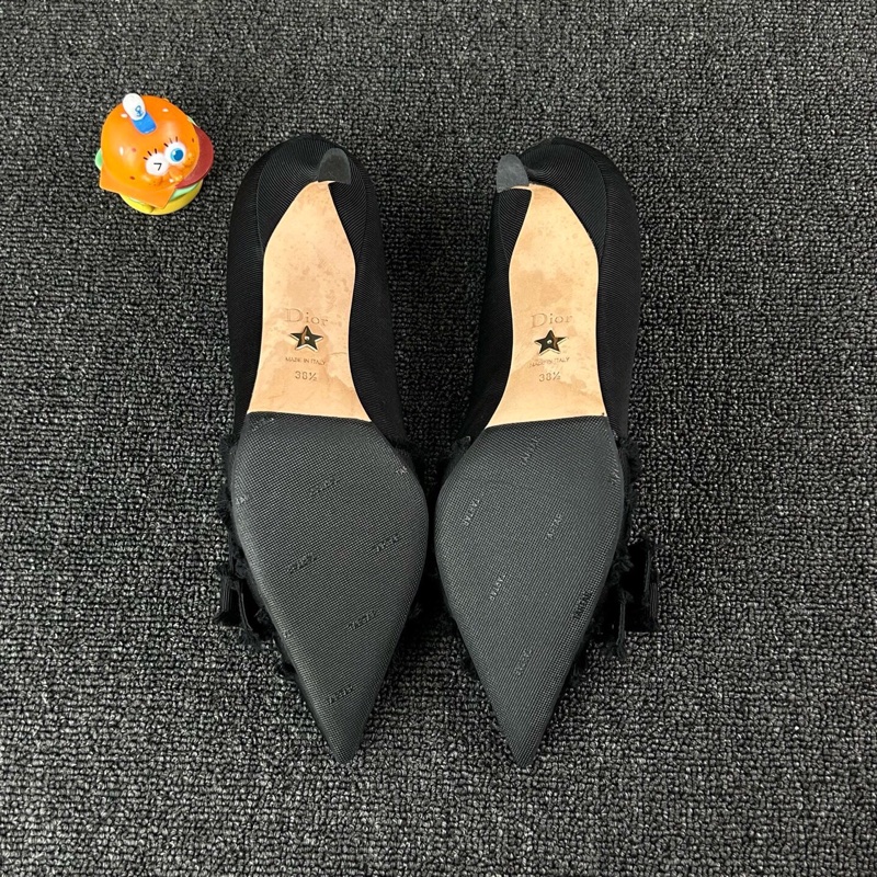 Dior迪奥黑色蝴蝶结高跟鞋 尺码:38.5 🧡-6