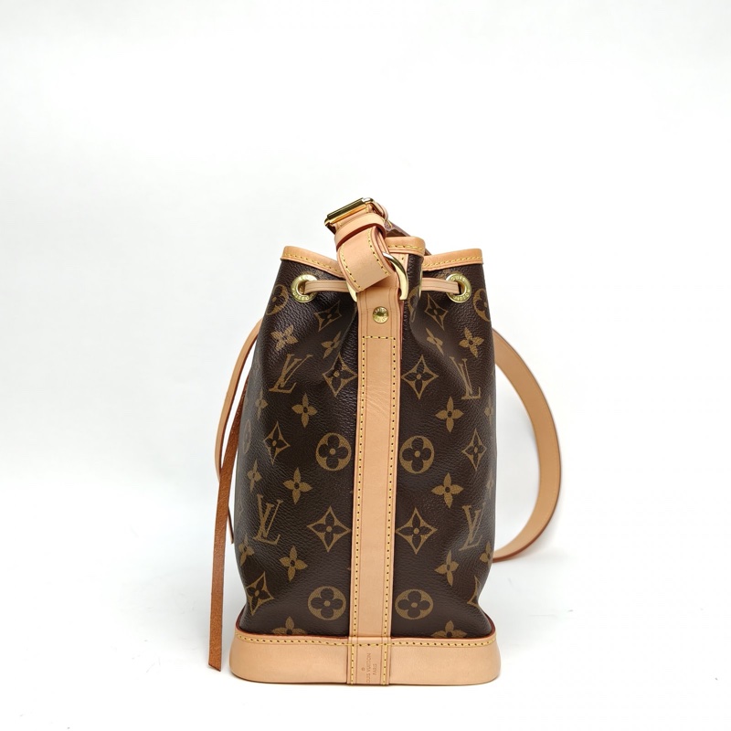 LOUIS VUITTON NOÉ水桶包BB22老花PVC金扣晶片肩背包-1