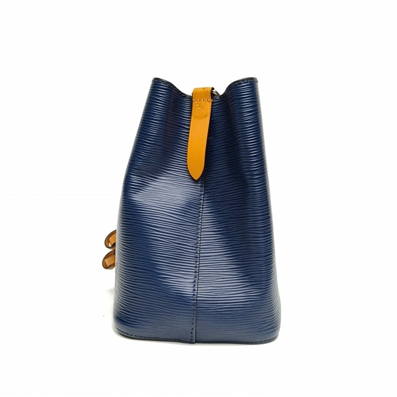 LOUIS VUITTON NÉONOÉ水桶包BB藍色水波紋牛皮銀扣肩背包-1