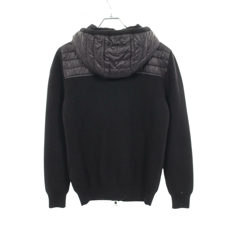 MONCLER 連帽衫 9413600 羊毛尼龍 黑色 #S 二手男款-1