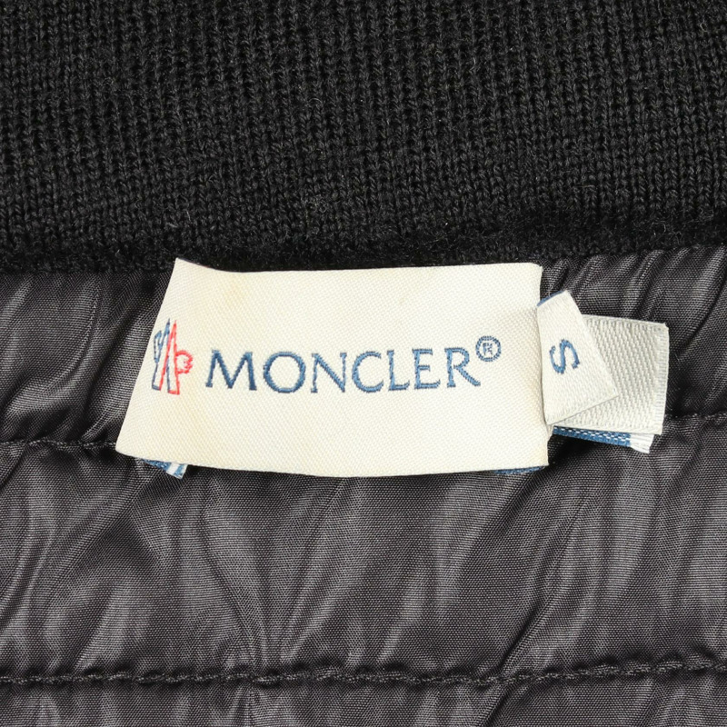 MONCLER 連帽衫 9413600 羊毛尼龍 黑色 #S 二手男款-2