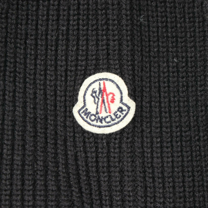 MONCLER 連帽衫 9413600 羊毛尼龍 黑色 #S 二手男款-5