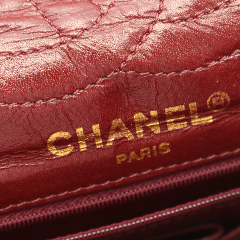 香奈兒 (CHANEL) 絎縫雙蓋復古鏈條肩背包,羊皮材質,黑色-3