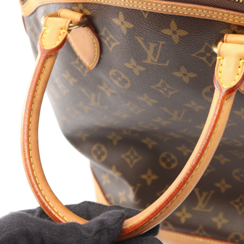 路易威登 Lockit 垂直手提包 M40103 Monogram 皮革棕色二手女士-10