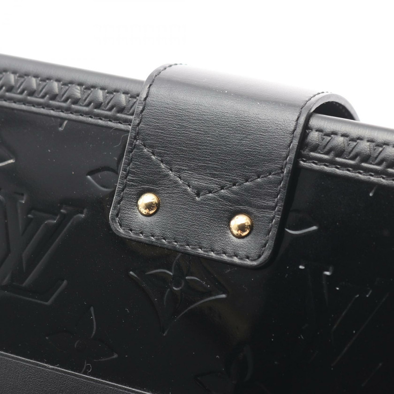 LOUIS VUITTON Petit Malle 單肩斜背包 M54180 Vernis Noir 二手女式-10