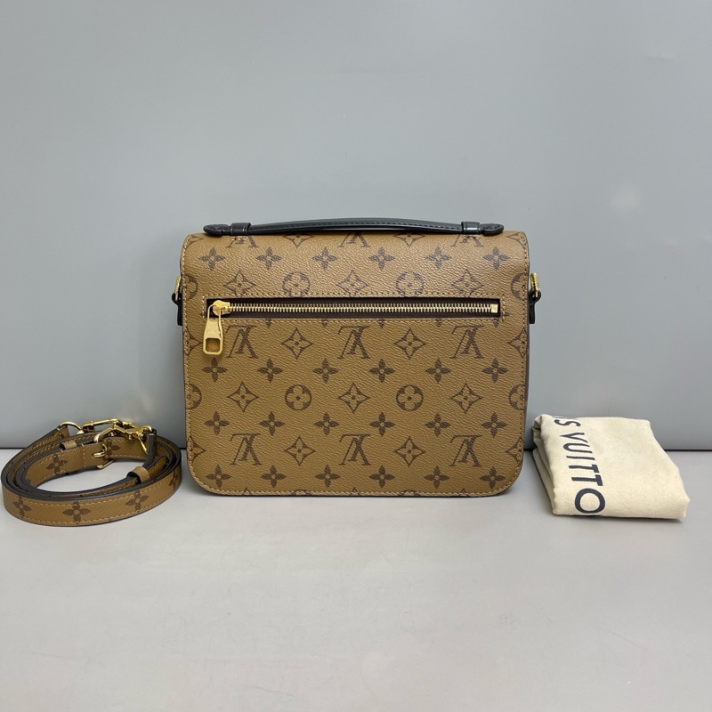 ✨Louis Vuitton路易威登Pochette老花拼色郵差包 芯片,98新成色很好 ❤️正品保障-1