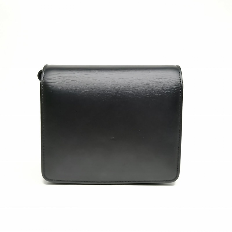 CELINE ClassicBox小號黑色牛皮金扣肩背包-2