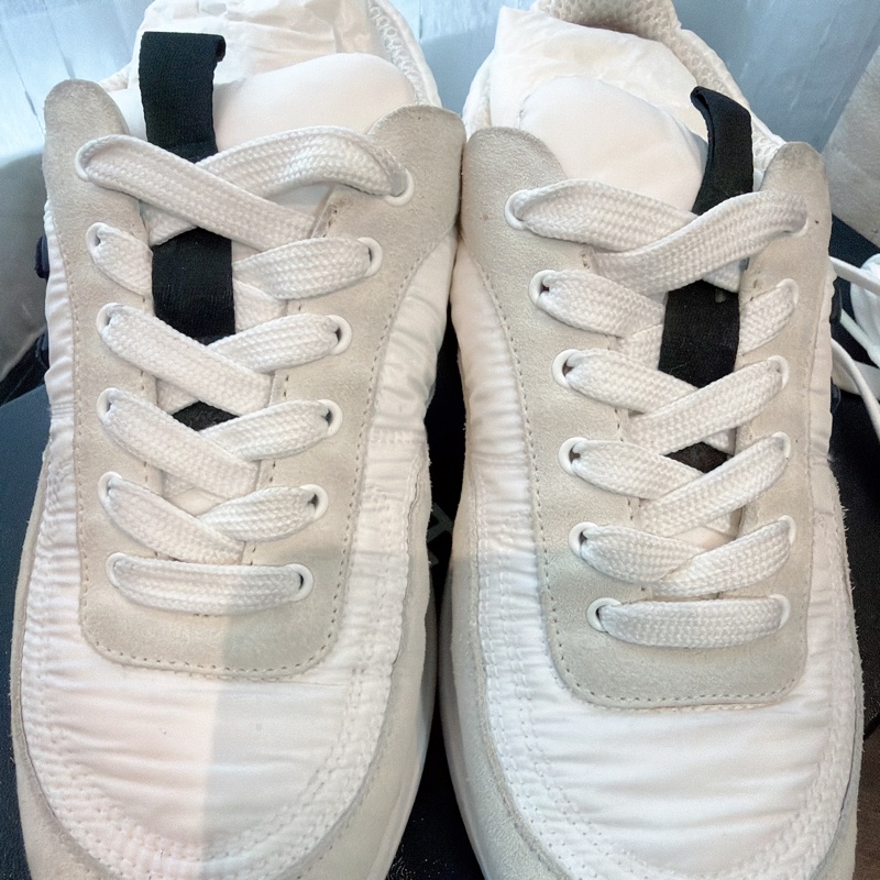 二手精品自賣❤️香奈兒Chanel黑白經典款百搭雙C logo休閒運動鞋👟36號-7