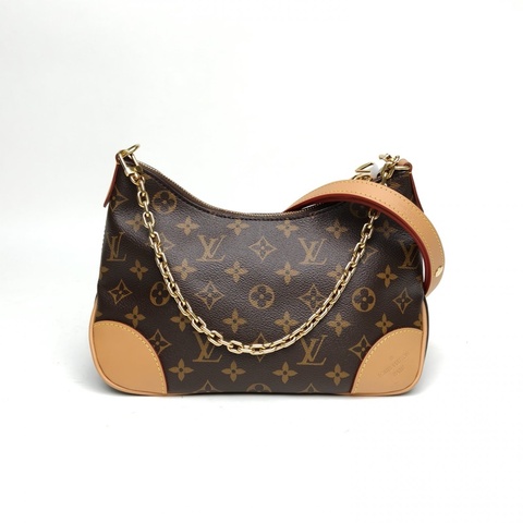 LOUIS VUITTON BOULOGNE牛角包老花PVC晶片肩背包