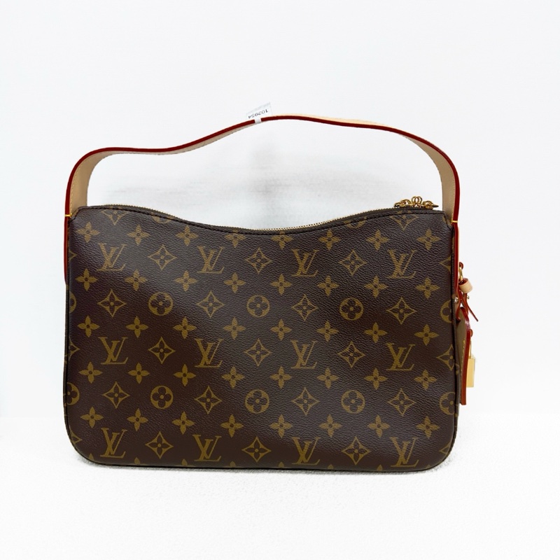 ✨99新🆕LOUIS VUITTON SLOUCHY 小號 棕色塗層帆布老花單肩包 腋下包 金色五金 ❤️正品-1