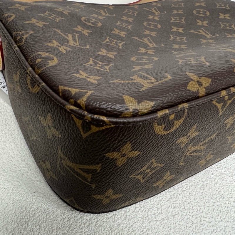 ✨99新🆕LOUIS VUITTON SLOUCHY 小號 棕色塗層帆布老花單肩包 腋下包 金色五金 ❤️正品-3