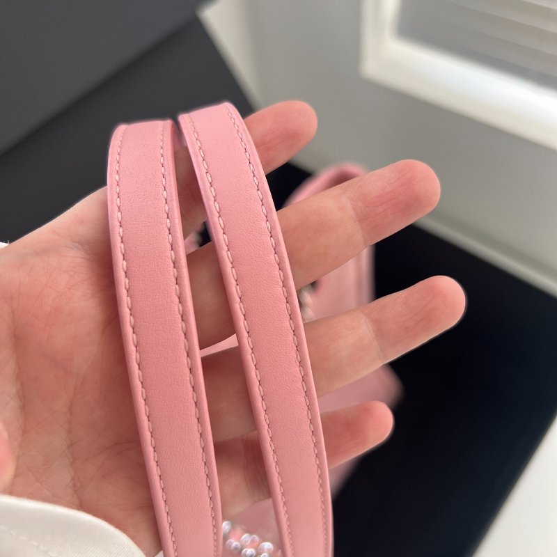芯片款 香奈兒/Chanel 粉色沙灘托特鏈條包-4