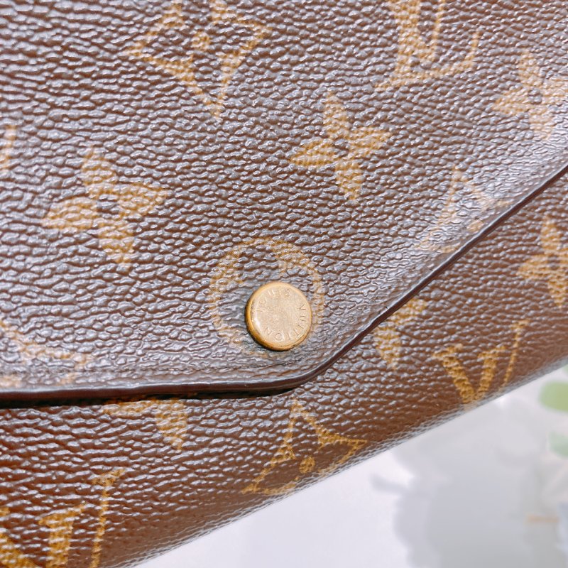 TW4846 Louis Vuitton 路易威登經典花紋長銀包 Sarah Long Wallet Monogram Canvas Pink-3