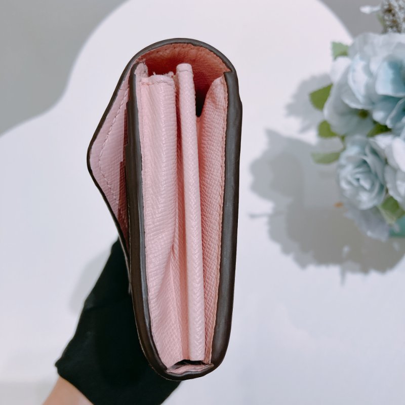 TW4846 Louis Vuitton 路易威登經典花紋長銀包 Sarah Long Wallet Monogram Canvas Pink-6