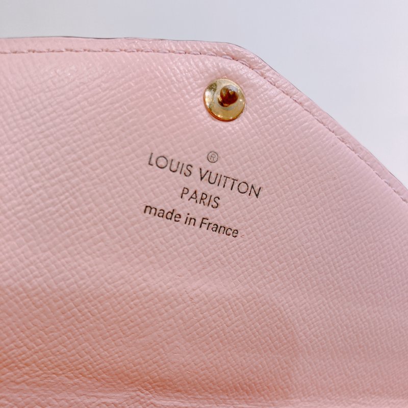 TW4846 Louis Vuitton 路易威登經典花紋長銀包 Sarah Long Wallet Monogram Canvas Pink-21