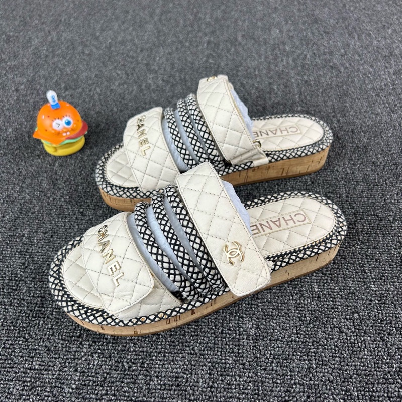 Chanel香奈兒菱格拖鞋 尺碼：36 碼🧡-0
