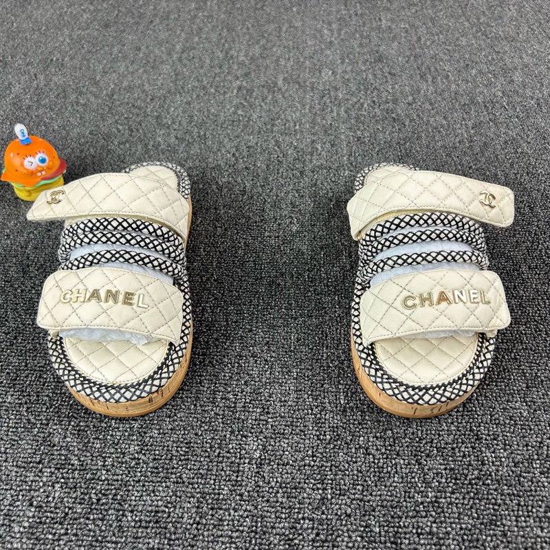 Chanel香奈兒菱格拖鞋 尺碼：36 碼🧡-1