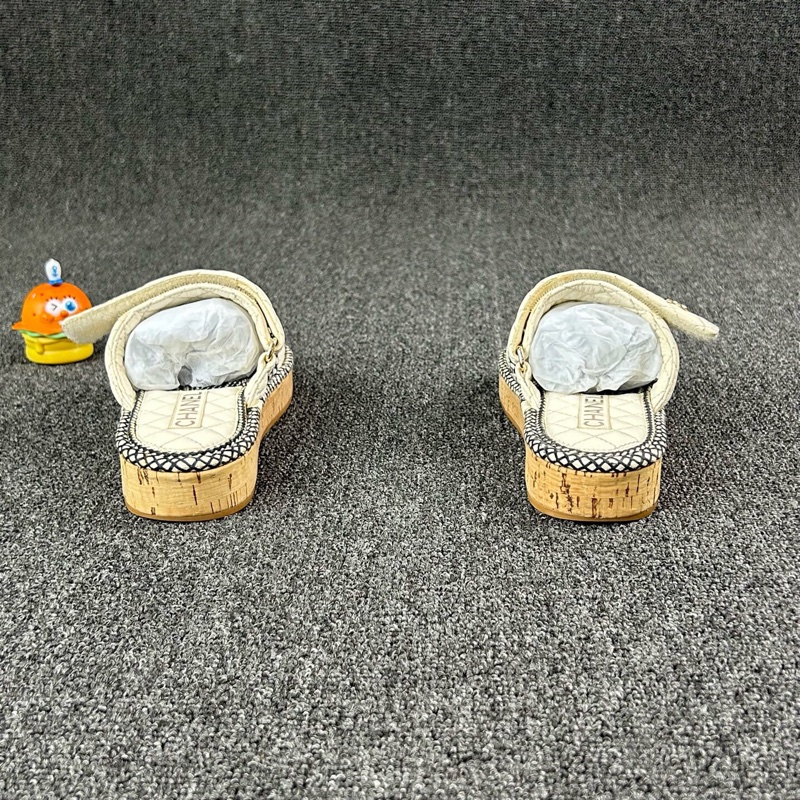 Chanel香奈兒菱格拖鞋 尺碼：36 碼🧡-4