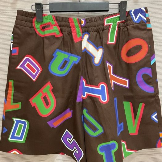 💎Han's house精品服飾💎 LOUIS VUITTON LV 聯名 NBA LOGO 短褲 休閒褲-2