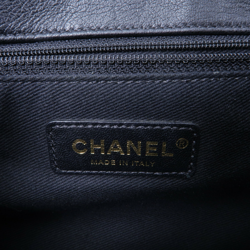 CHANEL 牛皮皮革Backpack鏈帶背包-7