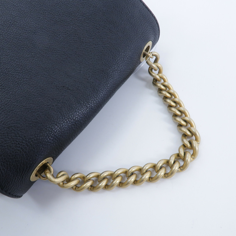 CHANEL 牛皮皮革Backpack鏈帶背包-10
