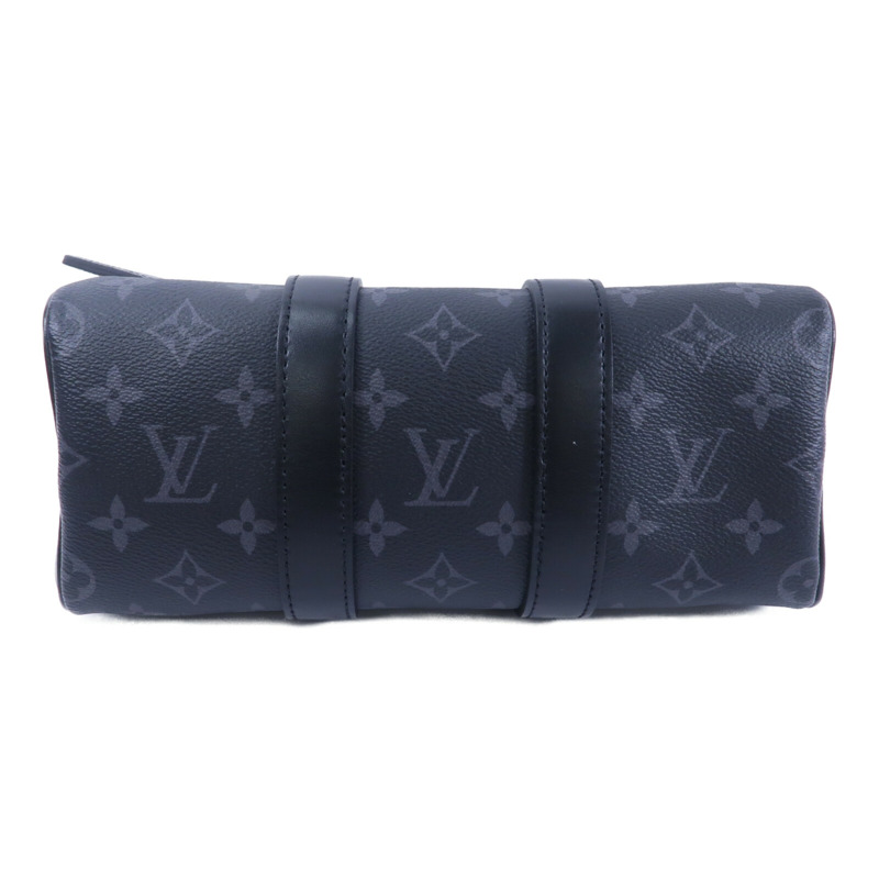 LOUIS VUITTON Monogram Eclipse Keepall Bandouliere 25手挽肩背兩用袋-3