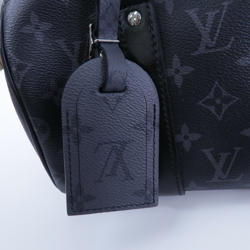 LOUIS VUITTON Monogram Eclipse Keepall Bandouliere 25手挽肩背兩用袋-5