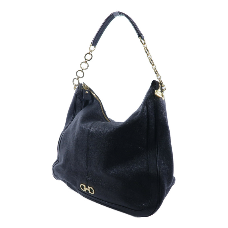 Salvatore Ferragamo 牛皮皮革Shoulder Bag鏈帶肩背袋-2