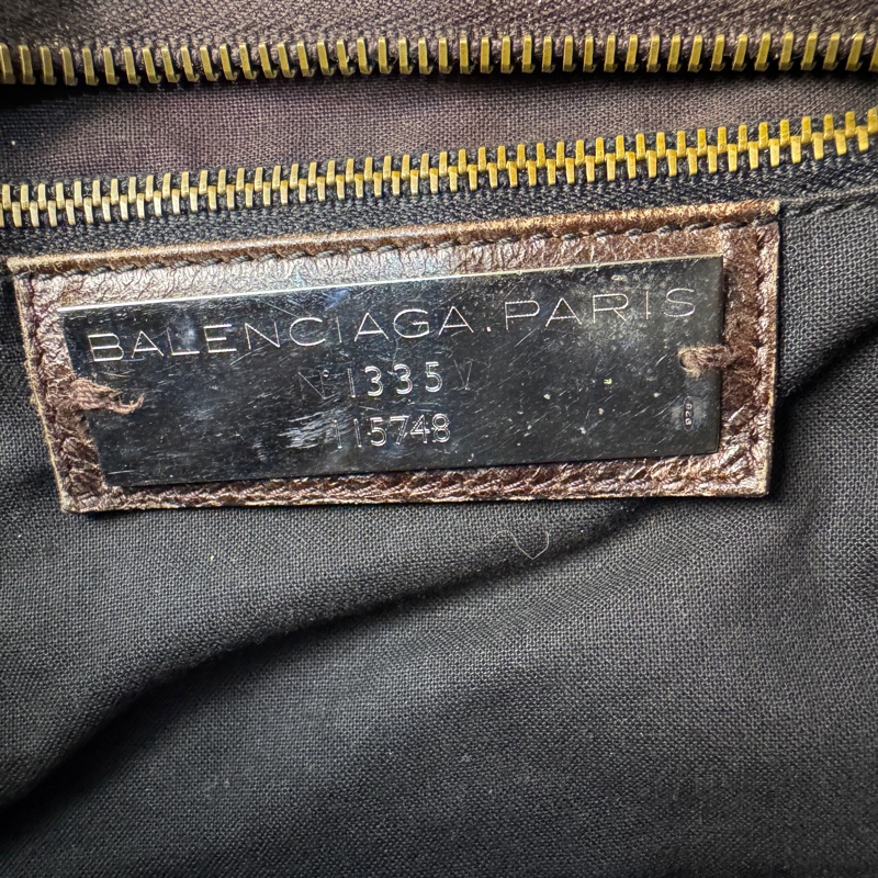 【赫蒂國際精品】Balenciaga Le City 黑色機車包 深棕色 手提包 肩背包 vintage 二手 中古-27