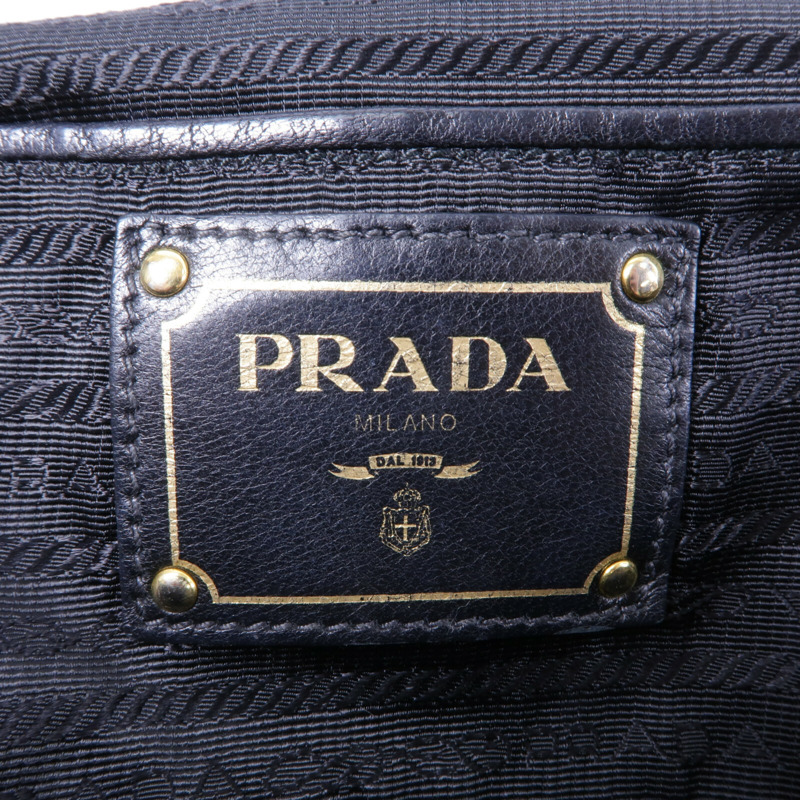 PRADA 羊皮皮革Gaufre 2 Way Shoulder手挽肩背兩用袋-5