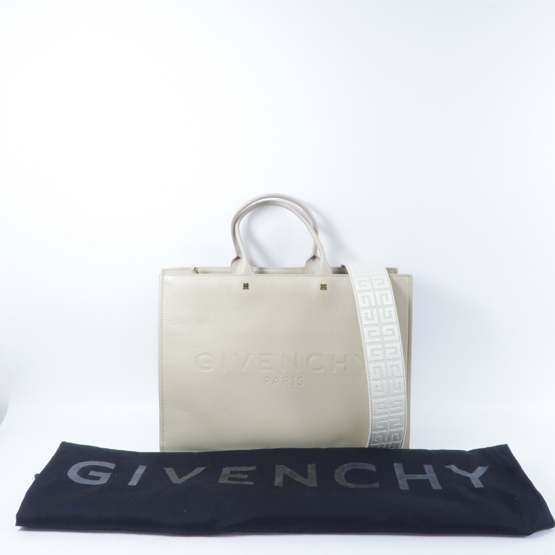 GIVENCHY 牛皮皮革Medium G-Tote手挽肩背兩用袋-11