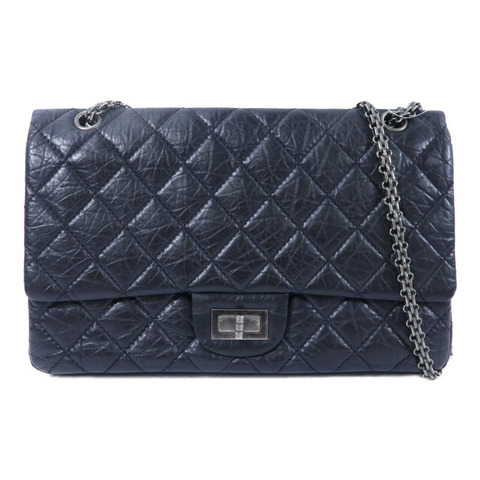 CHANEL 牛皮皮革2.55 Jumbo鏈帶肩背袋