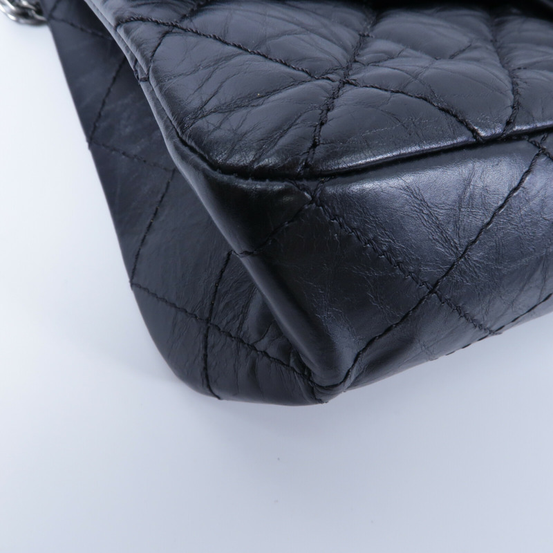 CHANEL 牛皮皮革2.55 Jumbo鏈帶肩背袋-10