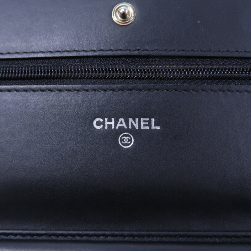 CHANEL 漆皮皮革Wallet On Chain鏈帶肩背袋-5