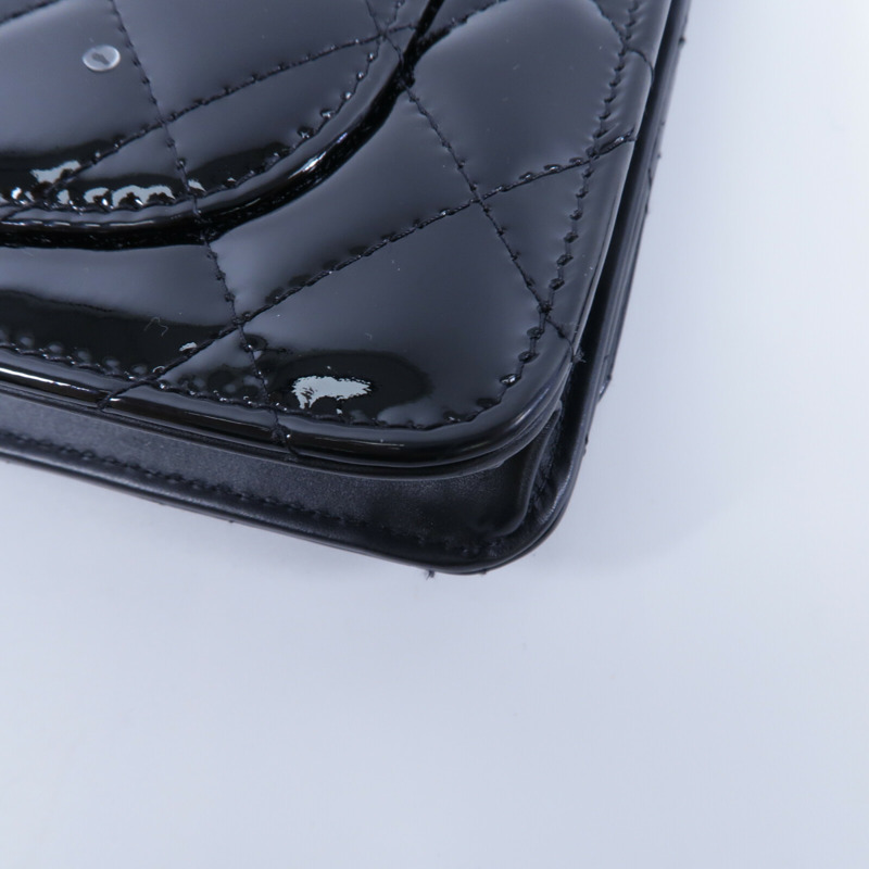CHANEL 漆皮皮革Wallet On Chain鏈帶肩背袋-14